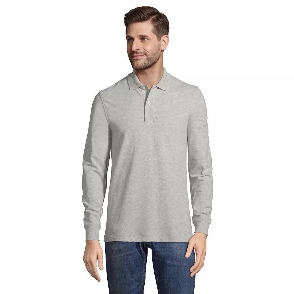 Men's Lands' End Comfort First Mesh Polo, Size: Medium, Gray Grey Product Image