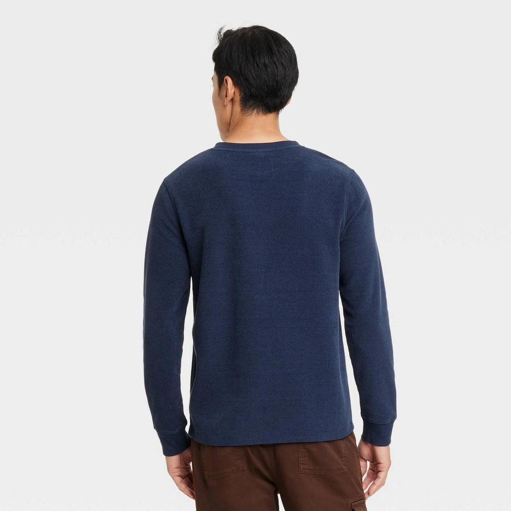 Men's Long Sleeve Textured T-Shirt - Goodfellow & Co™ Product Image