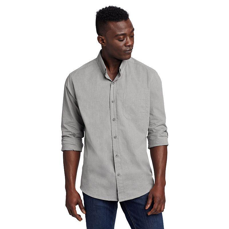Big & Tall Eddie Bauer Long Sleeve Voyager Flex Shirt, Men's, Size: Large Tall, French Blue Product Image