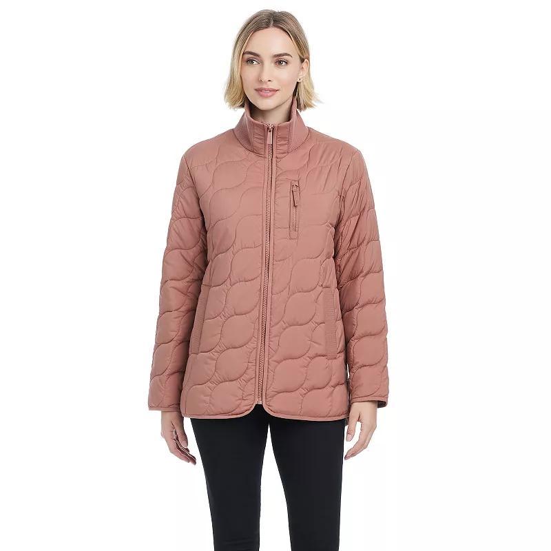 Women's Modern Supply by Sanctuary Rib Knit Puffer Jacket, Size: XXL, Brown Bean Product Image