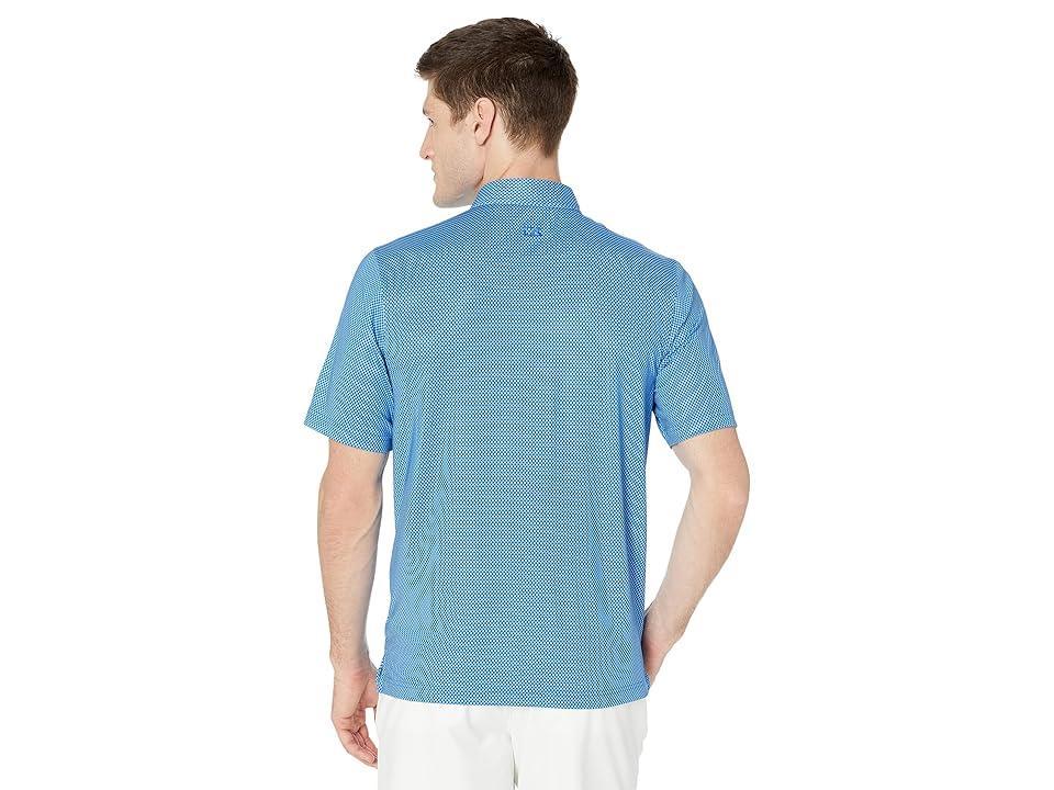 Cutter & Buck Pike Mini Pennant Print Stretch Polo (Chelan) Men's Clothing Product Image