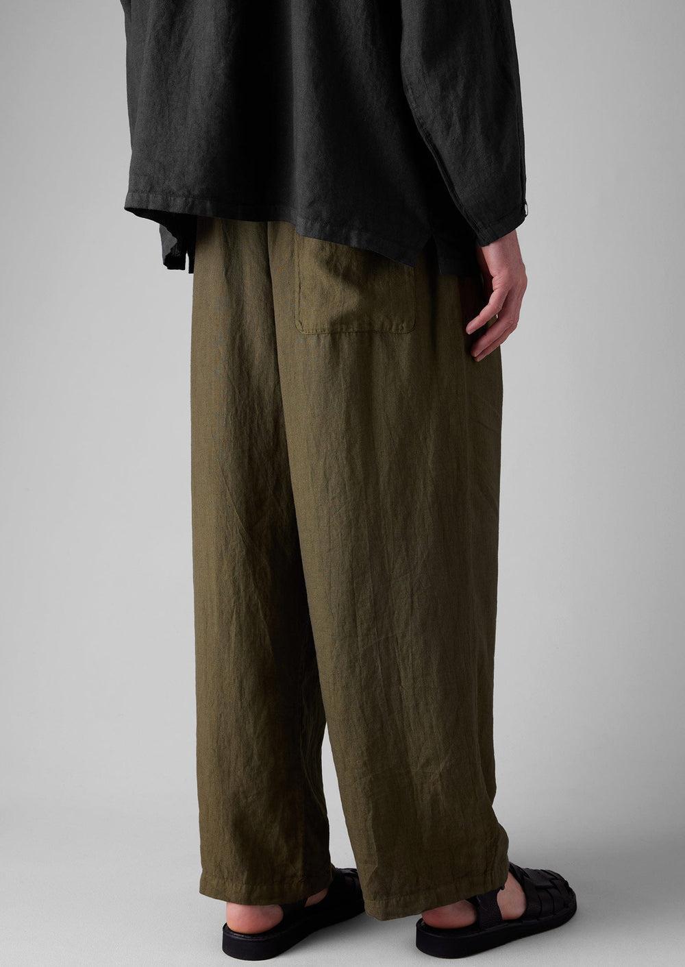 Garment Dyed Linen Drawstring Pants | Pear Product Image