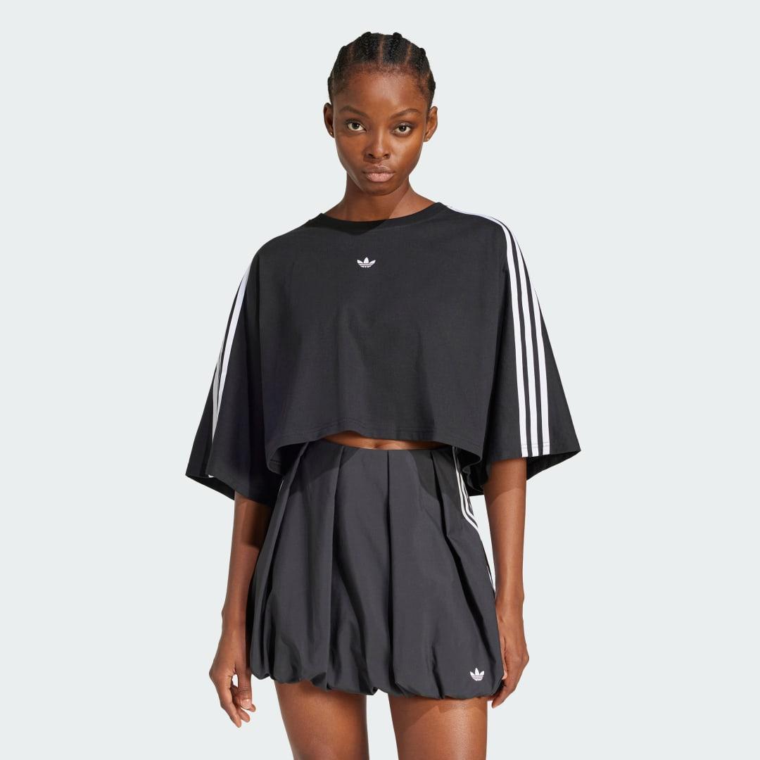 adidas Adilenium Season 3 Boxy Oversized Tee White XL Womens Product Image