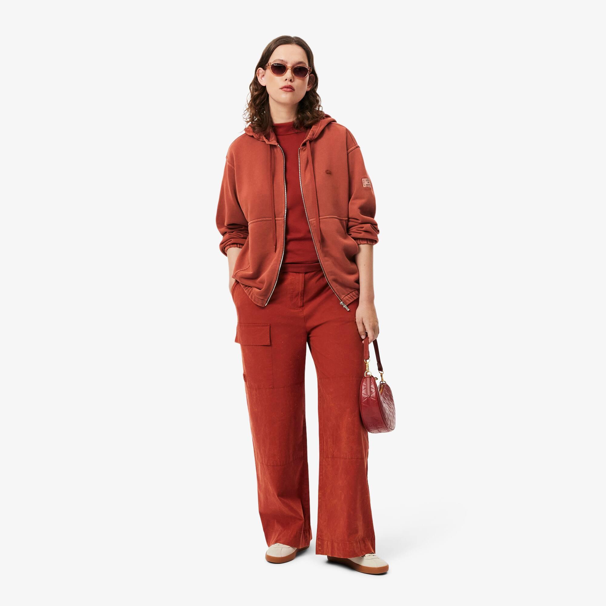 Oversized Wash Effect Zipped Sweatshirt Product Image