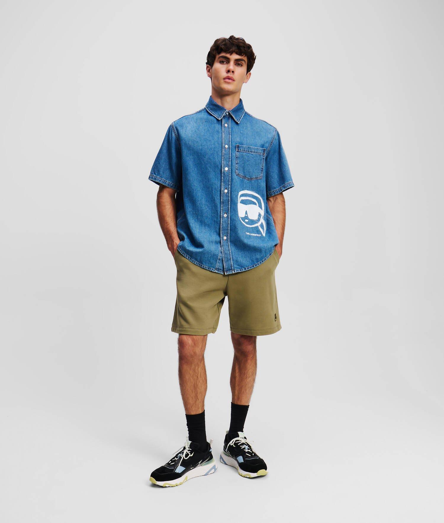 IKON SHORT-SLEEVED DENIM SHIRT Product Image