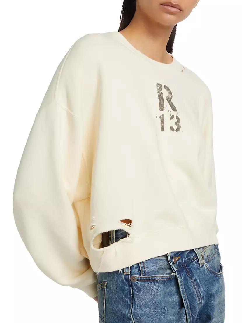 Distressed Crewneck Sweatshirt Product Image