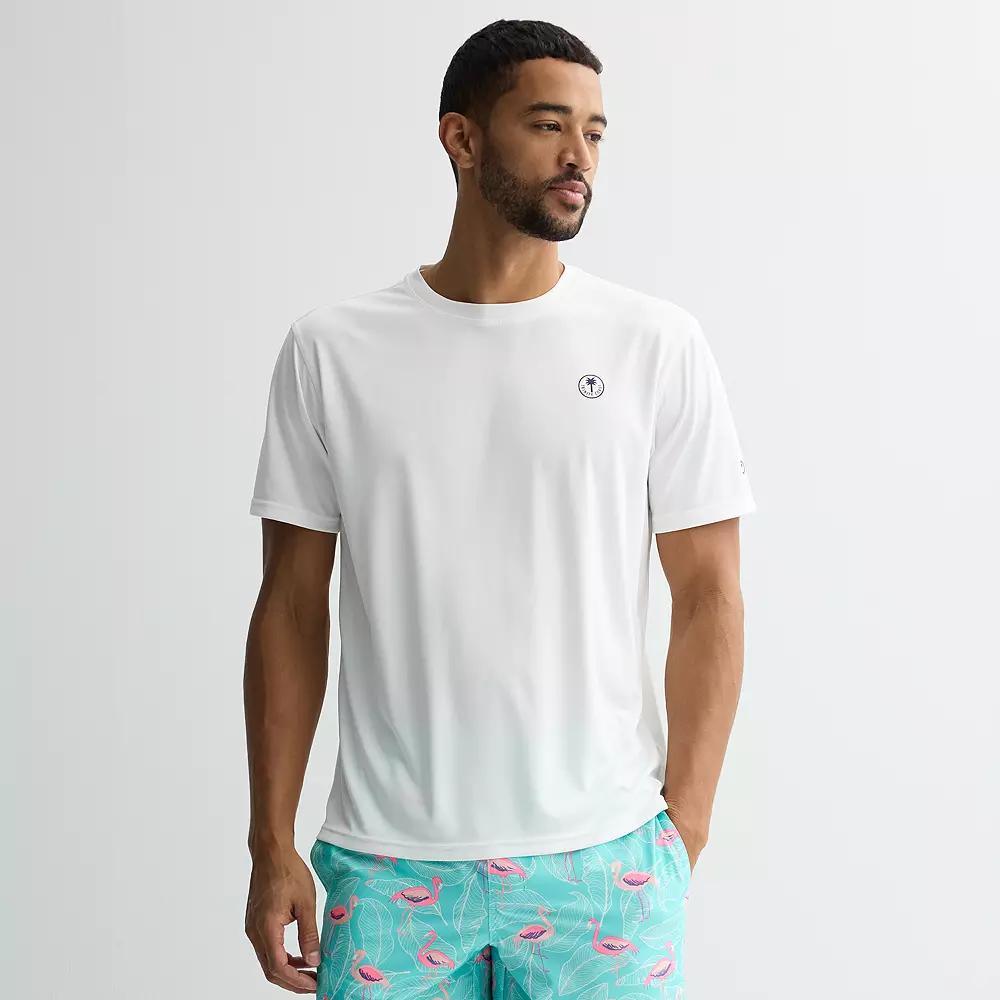 Men's Trinity Coast Short Sleeve Swim Shirt, Size: Large, White Product Image