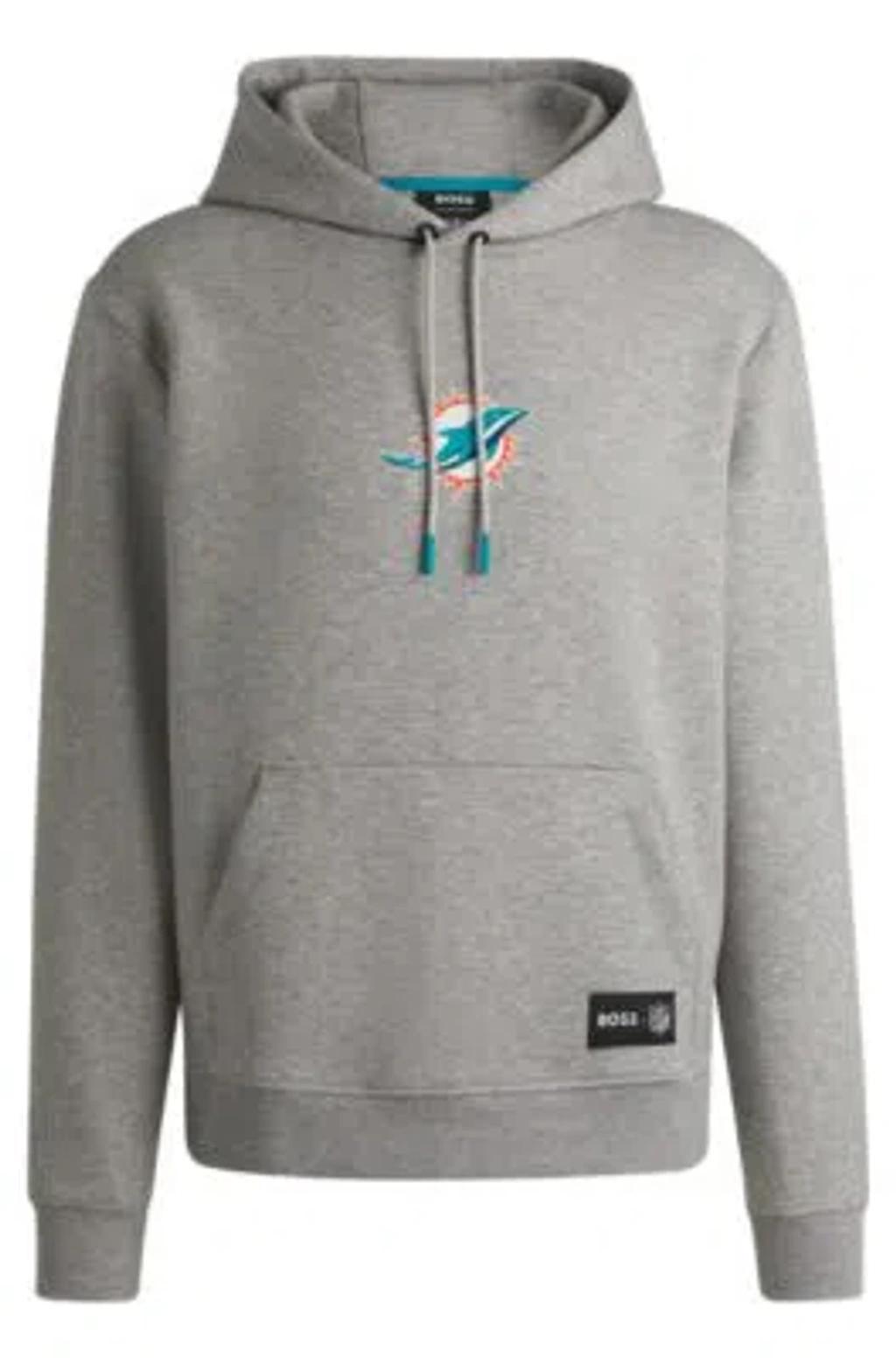 HUGO BOSS X Nfl Men's Interlock Hoodie In Chargers Grey Product Image