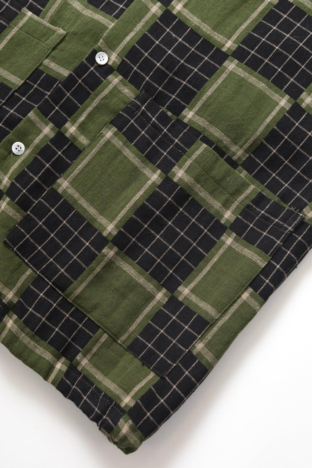 Blacksmith - Check Weave Resort Shirt - Green Product Image