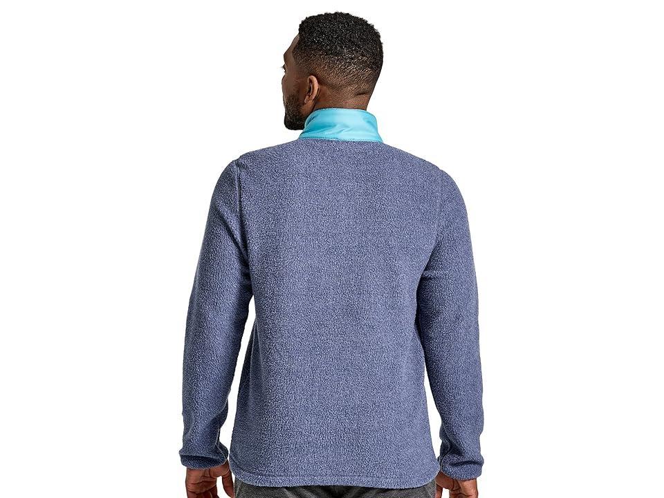 Saucony Rested Sherpa 1/4 Zip (Sodalite Heather) Men's Clothing Product Image