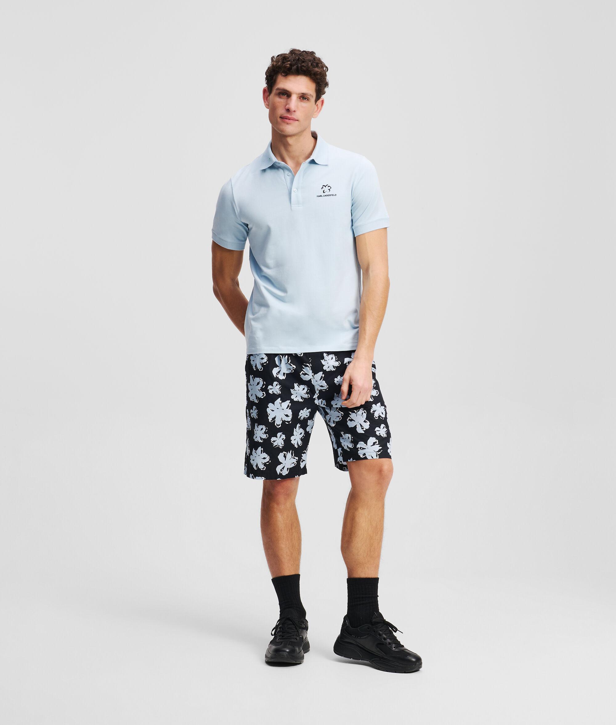 FLOWER PRINT POLO SHIRT Product Image