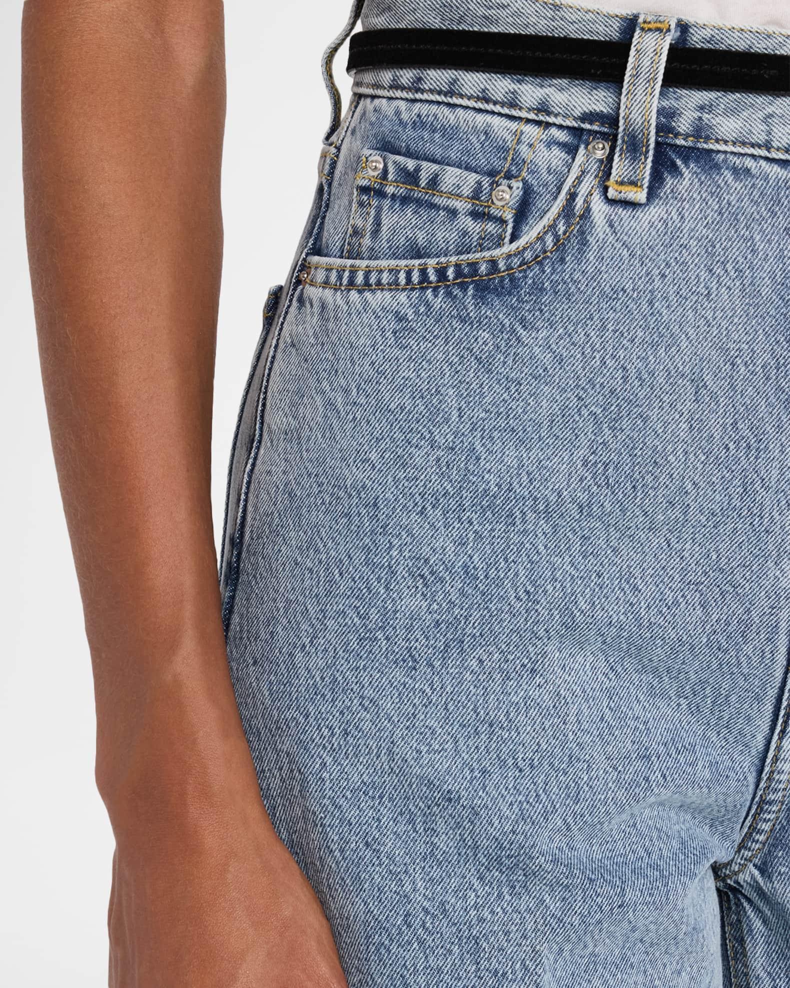 Wide-Leg Denim Pants Product Image