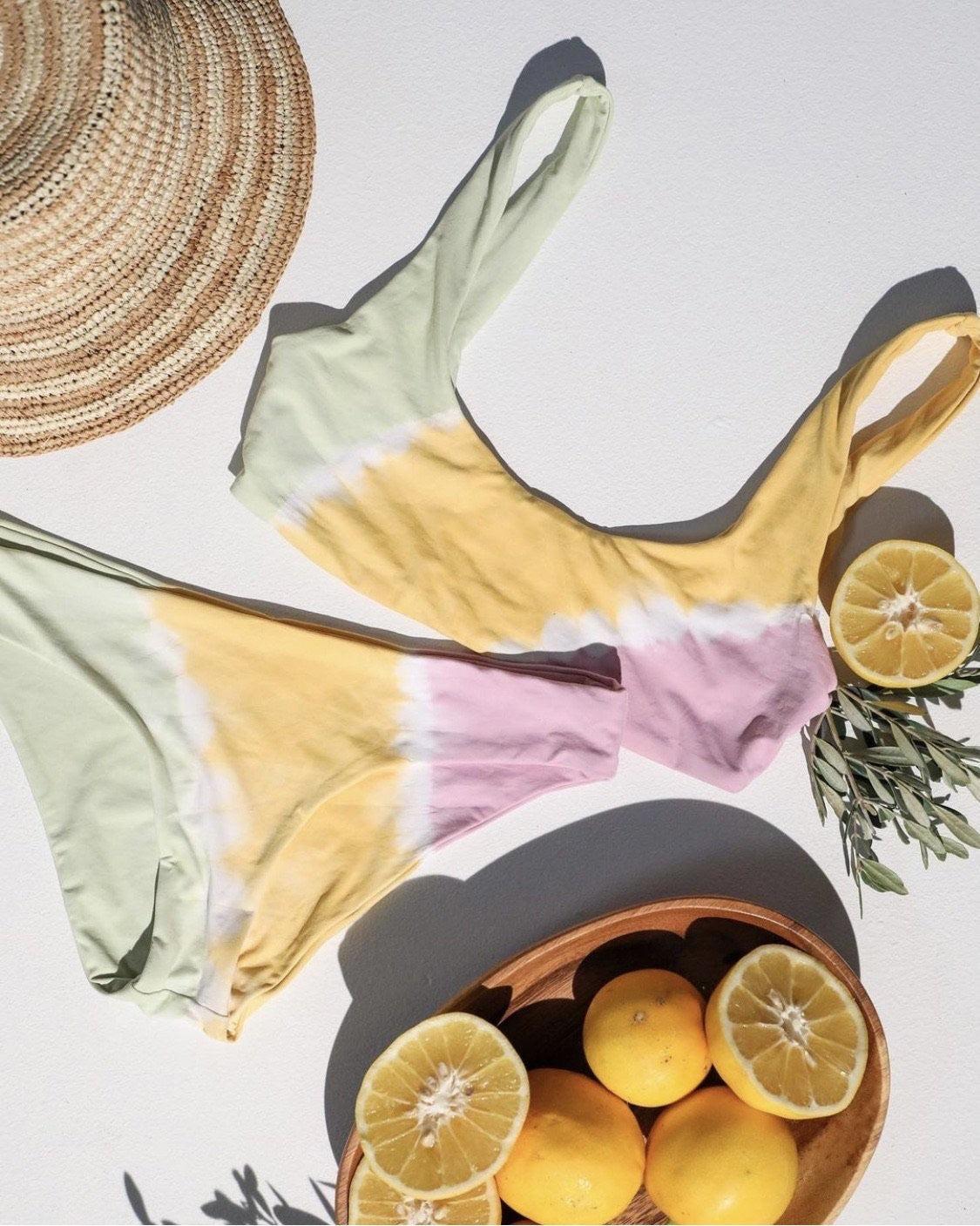 Lizzie Tie Dye Bikini Top | L*Space Product Image