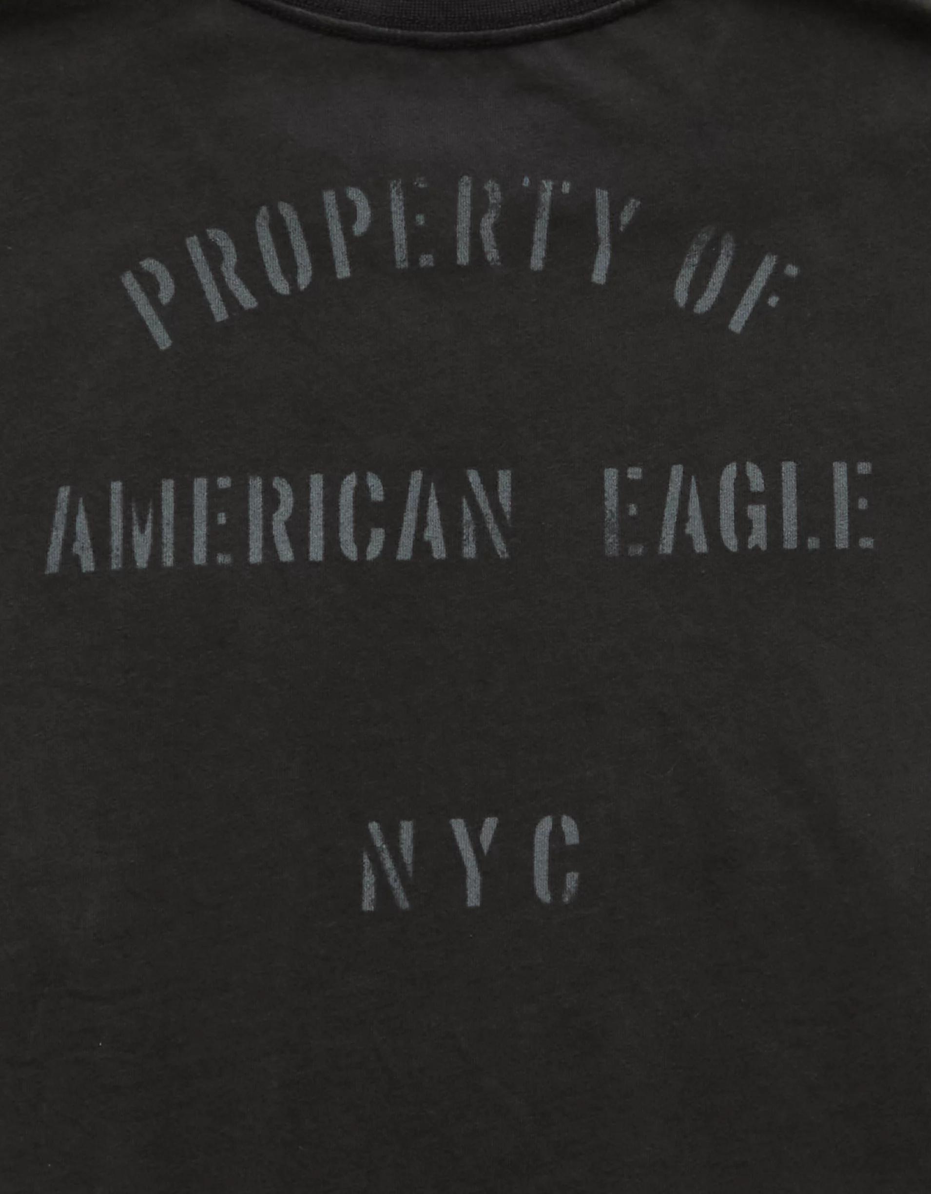 AE Boxy Logo Graphic Pocket T-Shirt Product Image