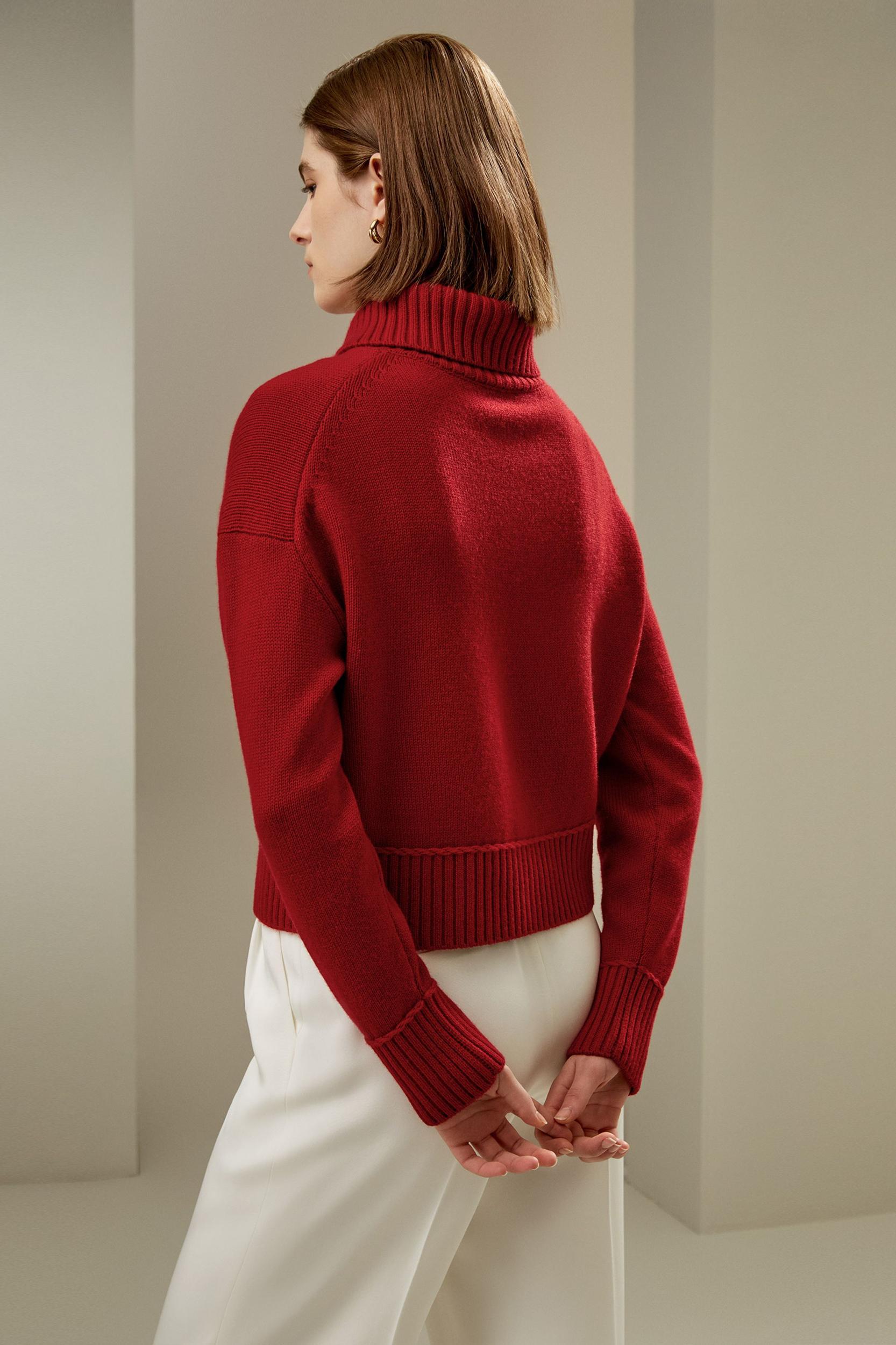 Relaxed Fit Wool-Cashmere Blend Sweater Product Image
