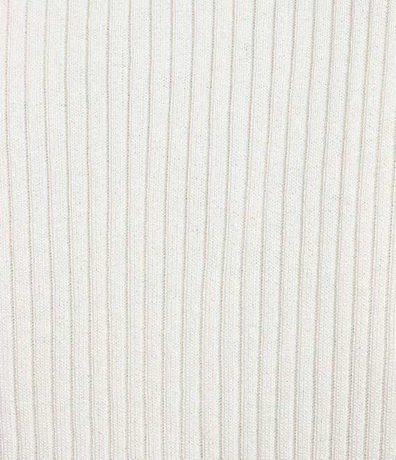 Blu Pepper Knit Collared Short Sleeve Front Zip Top Product Image