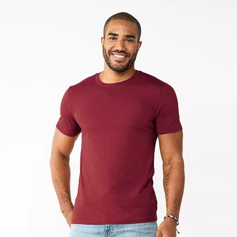 Men's Sonoma Goods For Life® Supersoft Crewneck Tee, Size: Medium, New Black Product Image