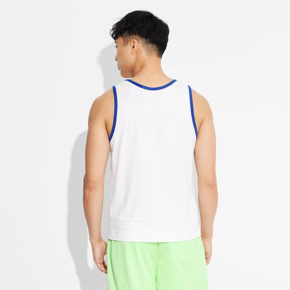 Men's Graphic Tank Top - Original Use™ True White XXL: Cotton, Lightweight, Crew Neck, Pullover, At Hip Length Product Image
