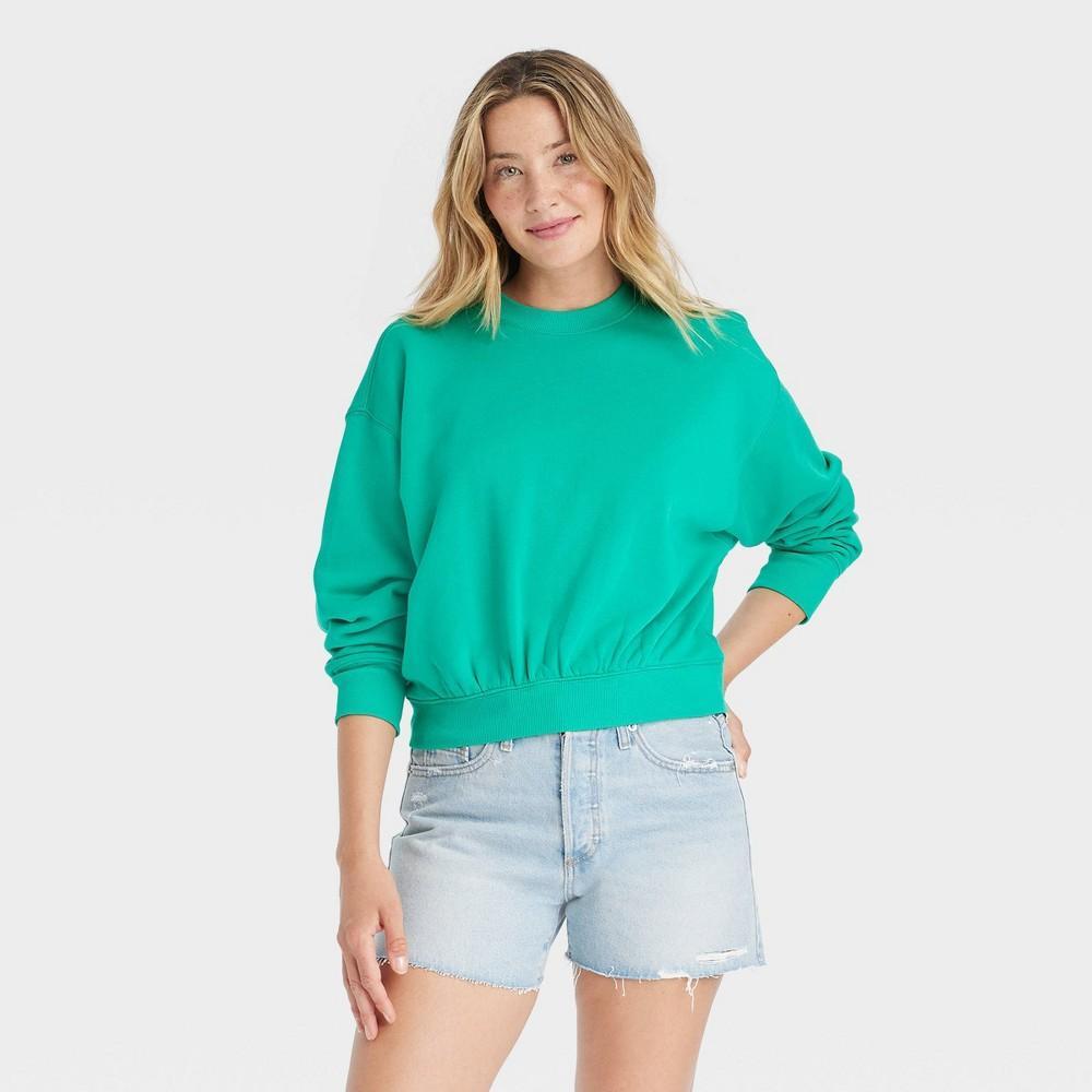 Womens Leisure Studio Pullover Sweatshirt - Universal Thread Heather XS Product Image