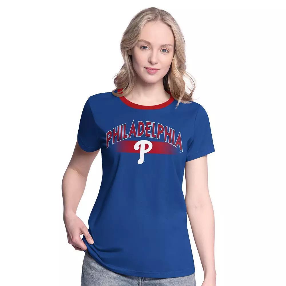 Women's G-III 4Her by Carl Banks  Royal Philadelphia Phillies Pitch T-Shirt, Size: XXL, Blue Product Image