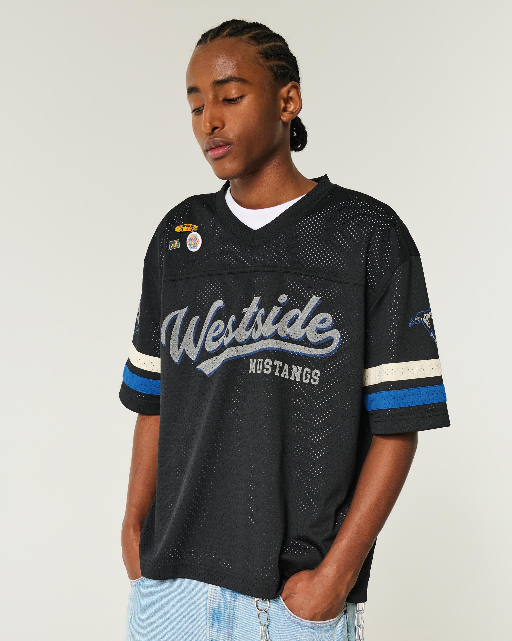 Boxy Crop Mesh North Valley Graphic Jersey Product Image