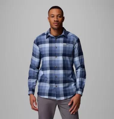 Columbia Mens Cornell Woods Flannel Long Sleeve Shirt - Tall- Product Image