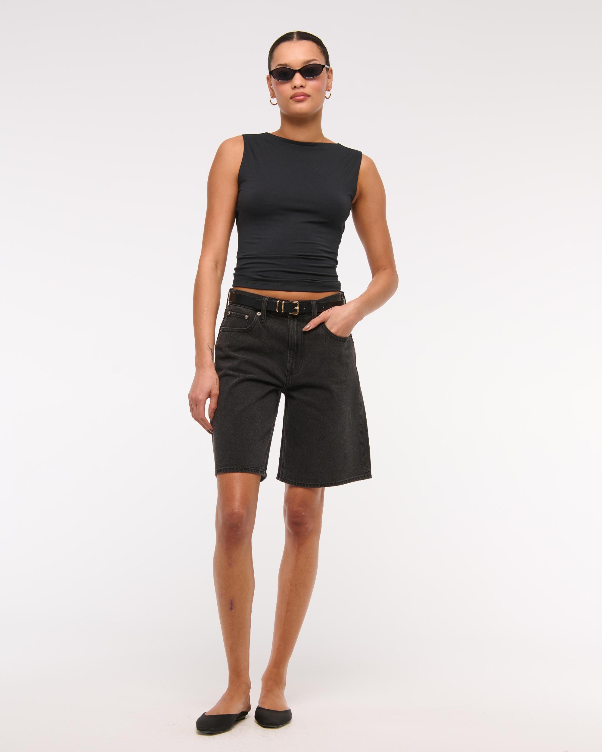 Draped Cowl Hardware Back Top Product Image