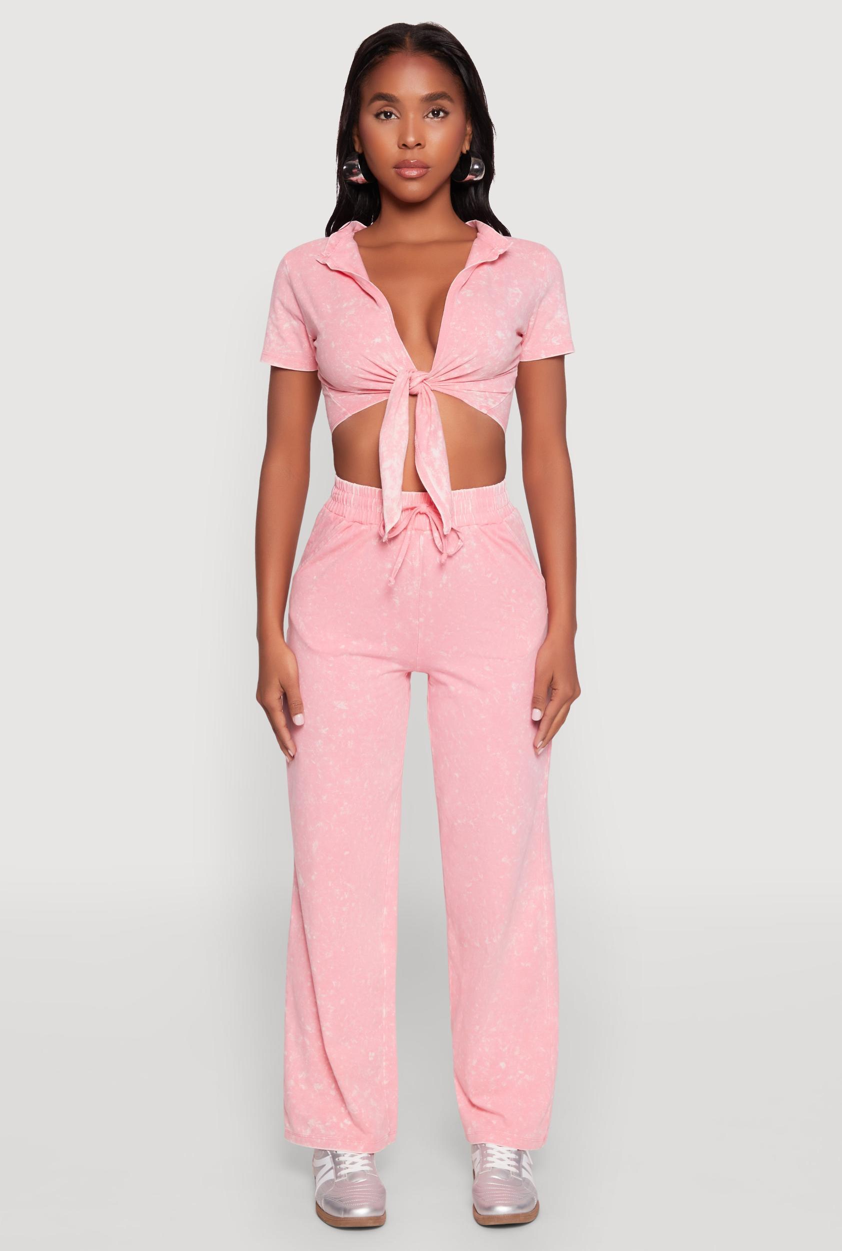 Womens Mineral Wash Straight Leg Sweatpants Product Image
