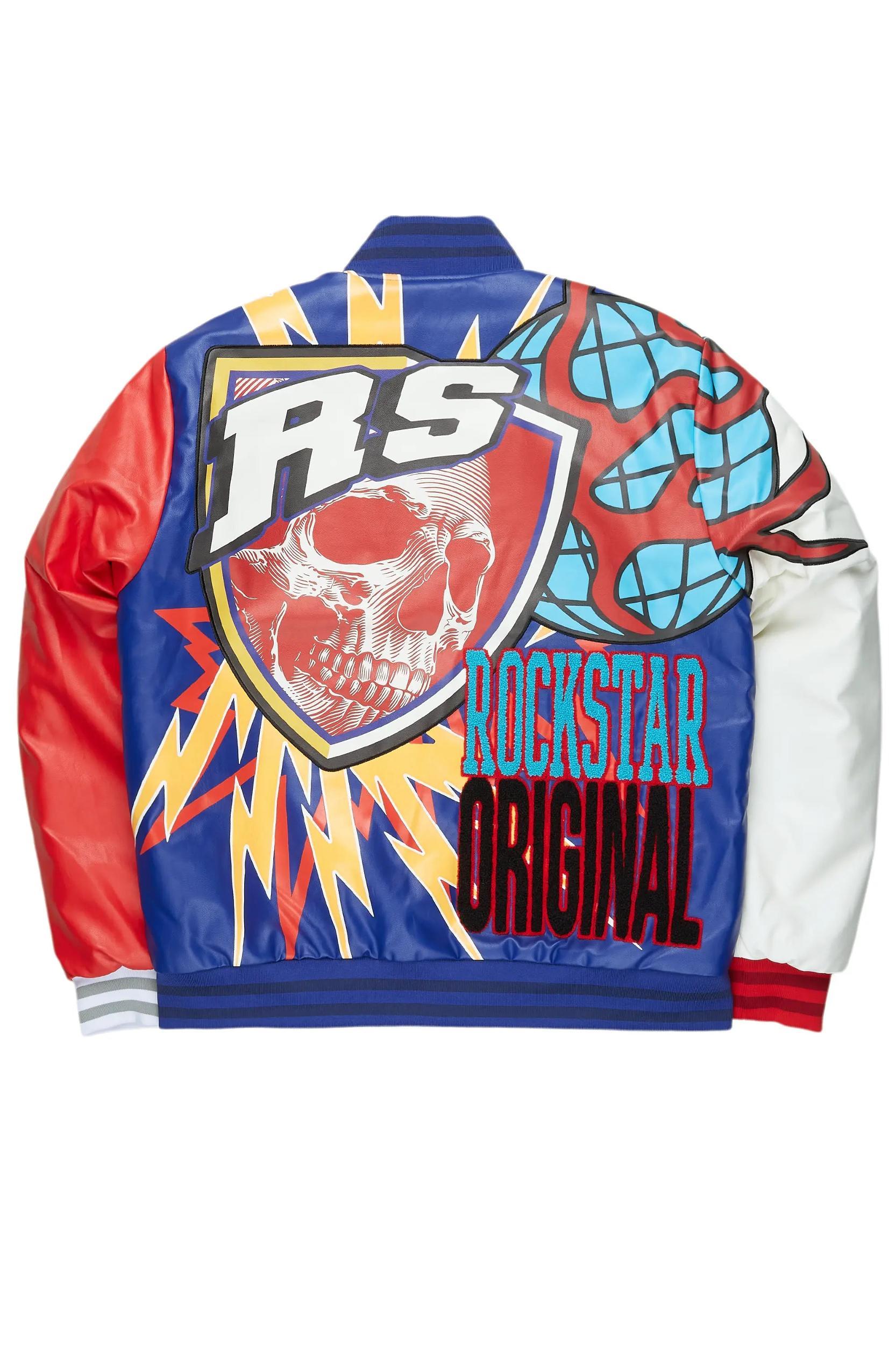 Berube Blue/Multi Varsity Jacket Male Product Image