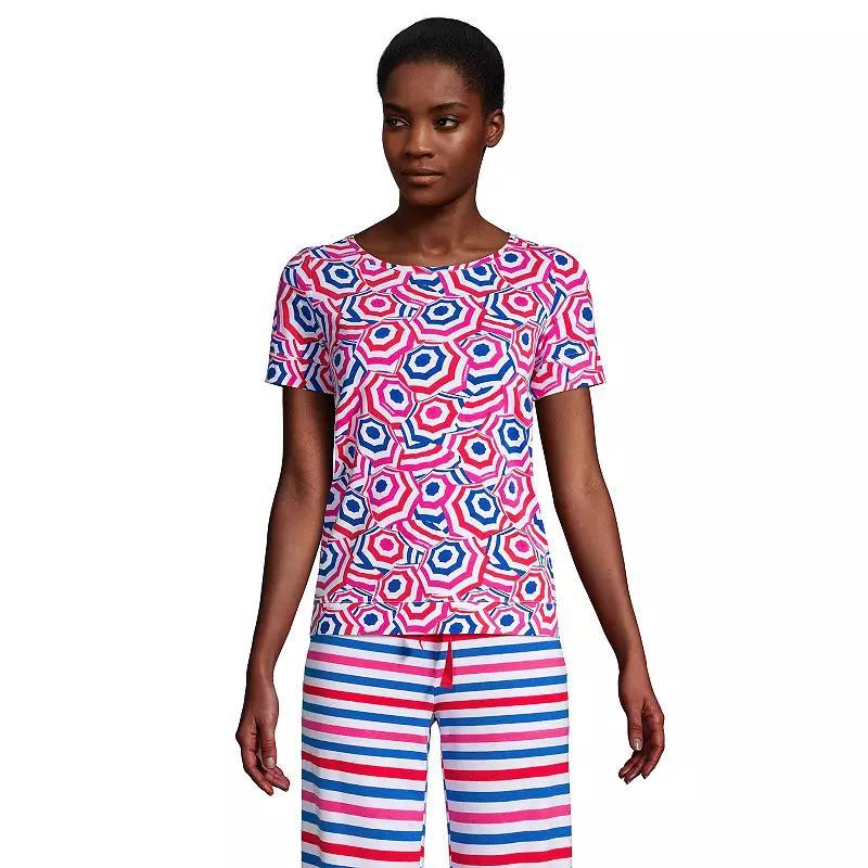 Womens Lands End Short Sleeve Pajama Tee Product Image
