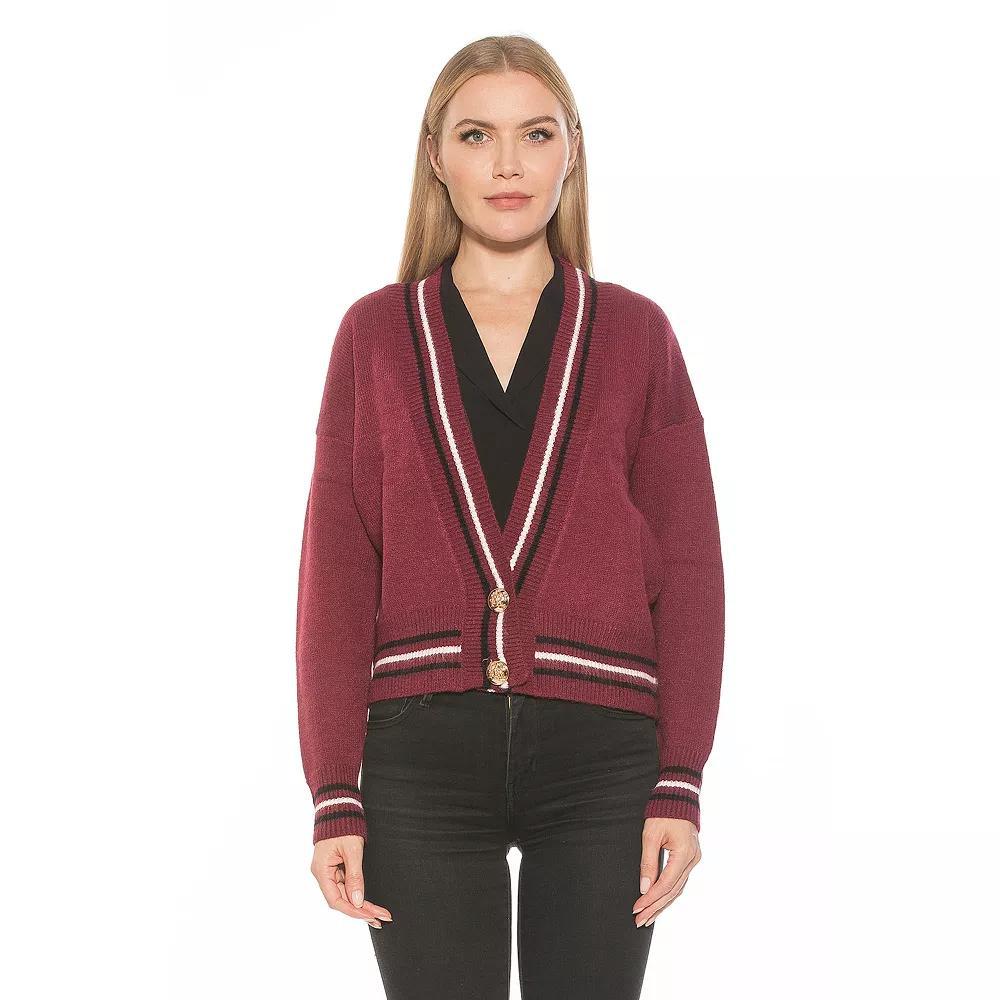 Women's ALEXIA ADMOR Cathrine Knitted Sweater, Size: XL, Ivory Team Product Image