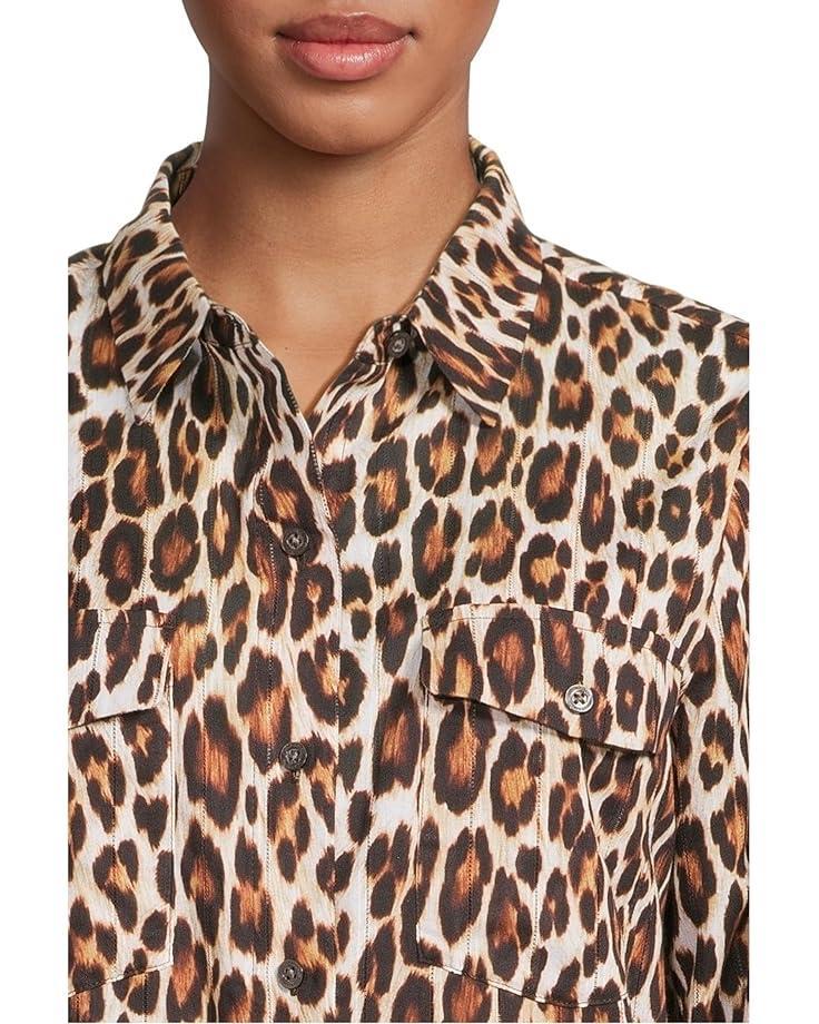 Women's Tommy Bahama Leopard Boyfriend Shirt Product Image