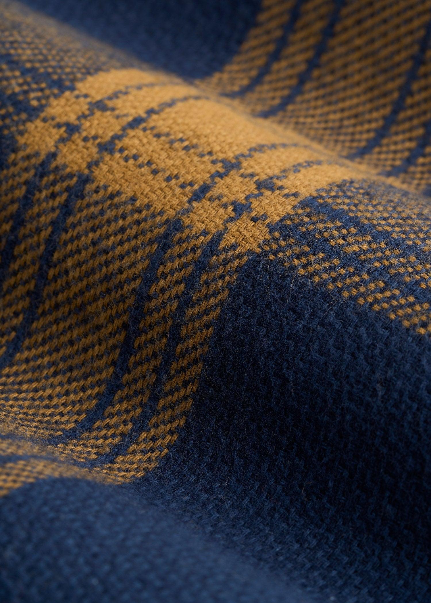 Nelson Flannel Shirt for Tall Men in Blue Tartan Product Image