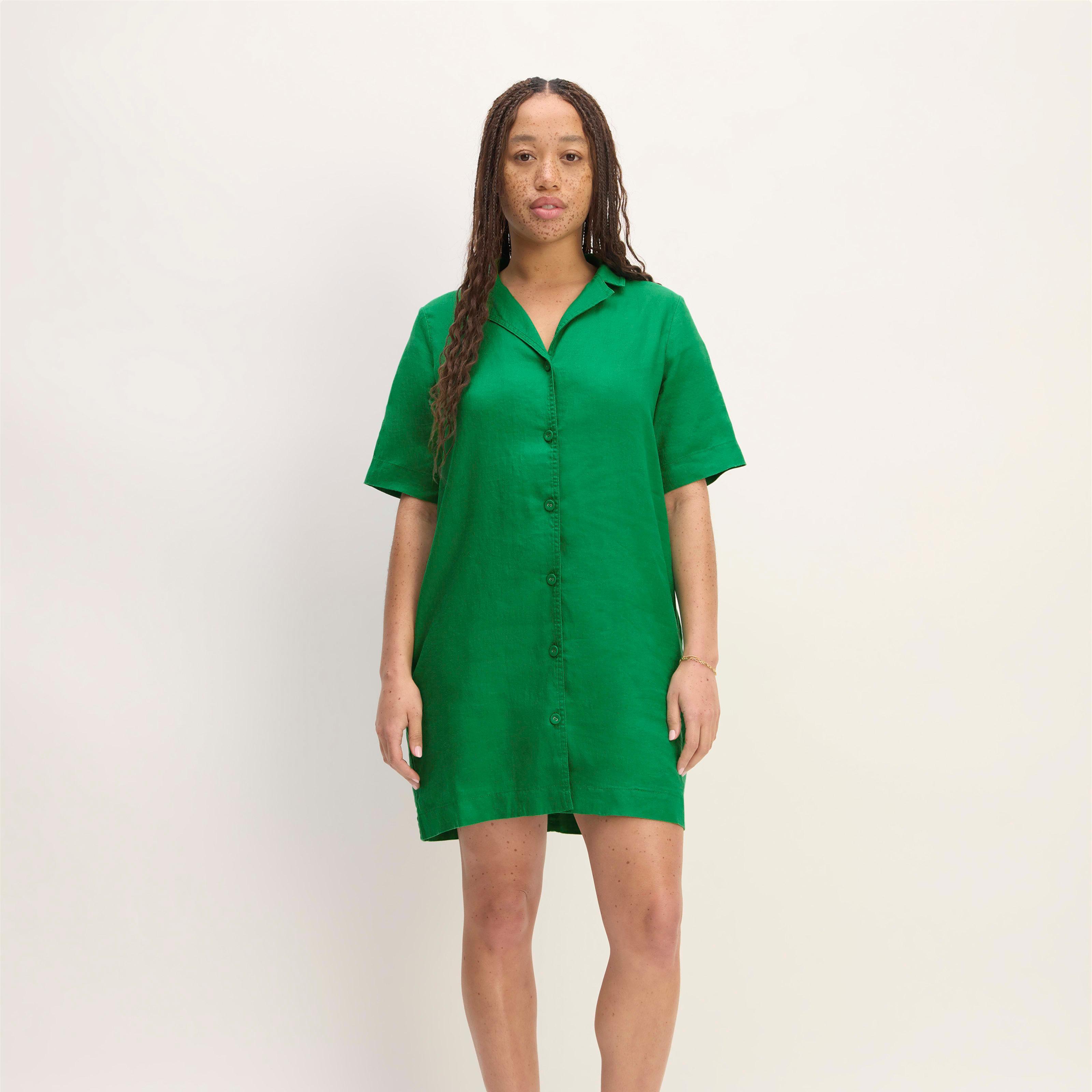 The Shirtdress in Linen Product Image