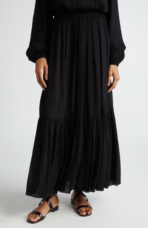 Womens Tiered Ruffle Maxi Skirt Product Image
