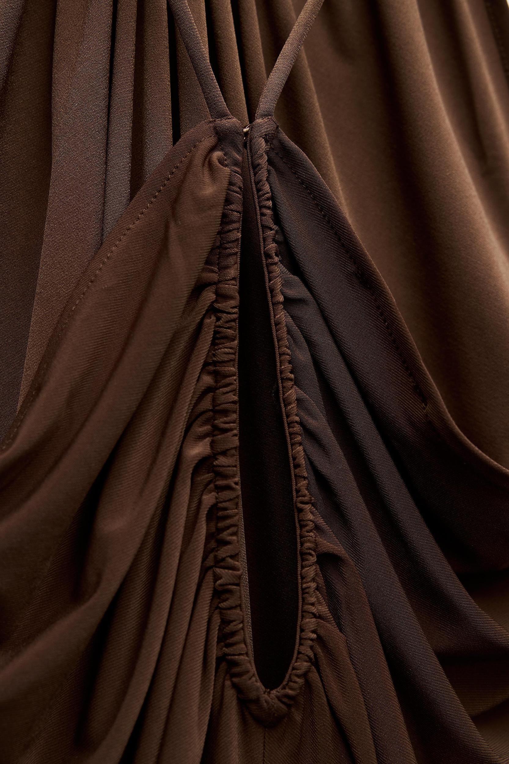DRAPED HALTER TOP Product Image