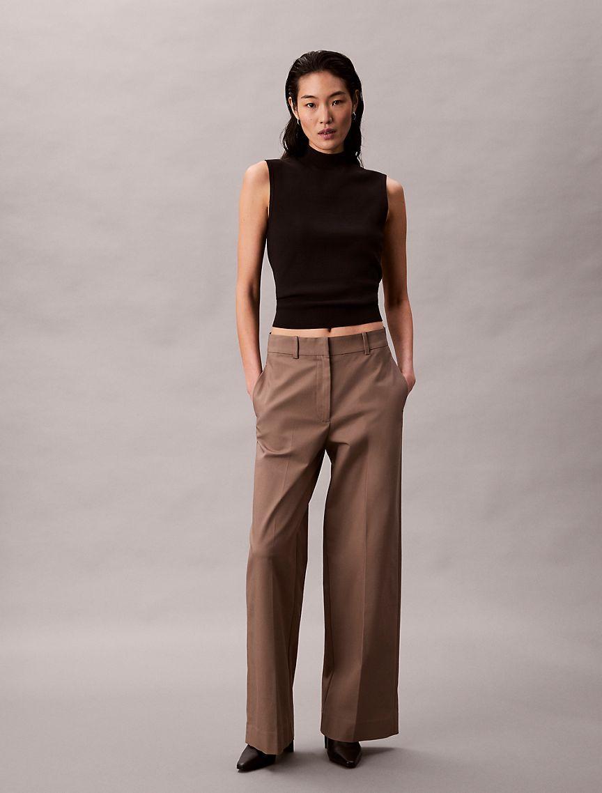 Wide Leg Chino Pants Product Image