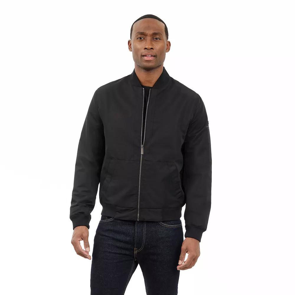 Men's London Fog Bomber Jacket, Size: Large, Black Product Image