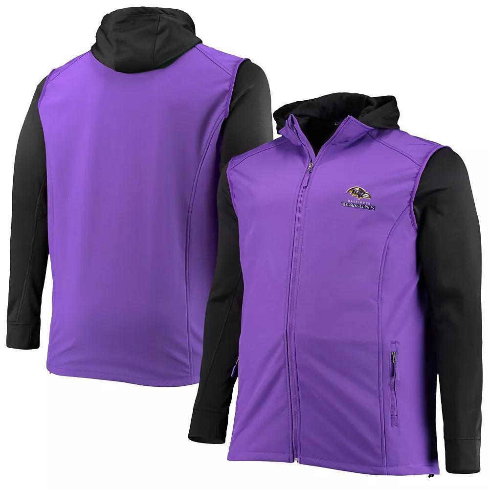 Mens Dunbrooke /Black Baltimore Ravens Big & Tall Alpha Full-Zip Hoodie Jacket Product Image