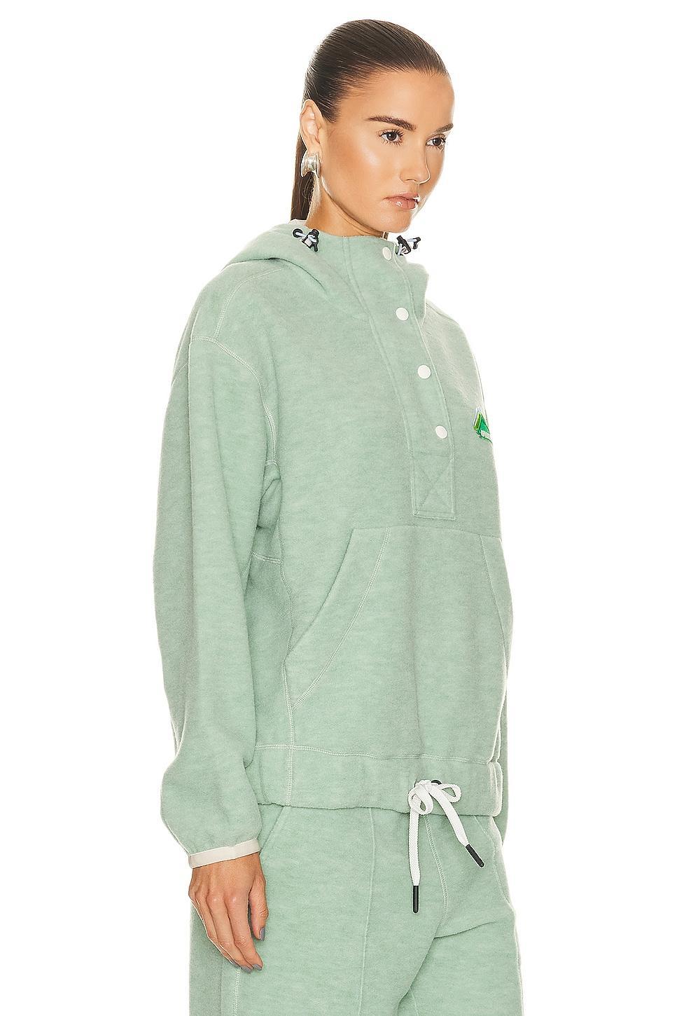 Moncler Grenoble Hoodie Sweater in Green Product Image