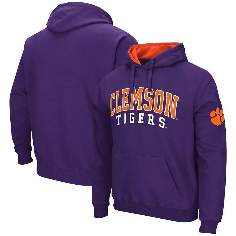 Men's Colosseum Red Northeastern Huskies Arch and Logo Pullover Hoodie, Size: 3XL, Nc2 Red Product Image
