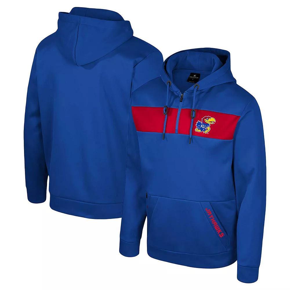 Men's Colosseum  Royal Florida Gators Quarter-Zip Hoodie, Size: Medium, Blue Product Image