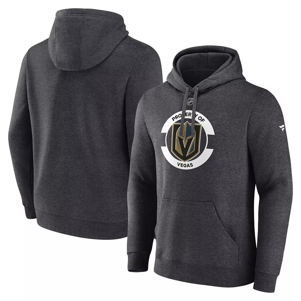 Men's Fanatics  Heather Charcoal Vegas Golden Knights Authentic Pro Core Secondary Fleece Pullover Hoodie, Size: Large, Lvk Charco Product Image