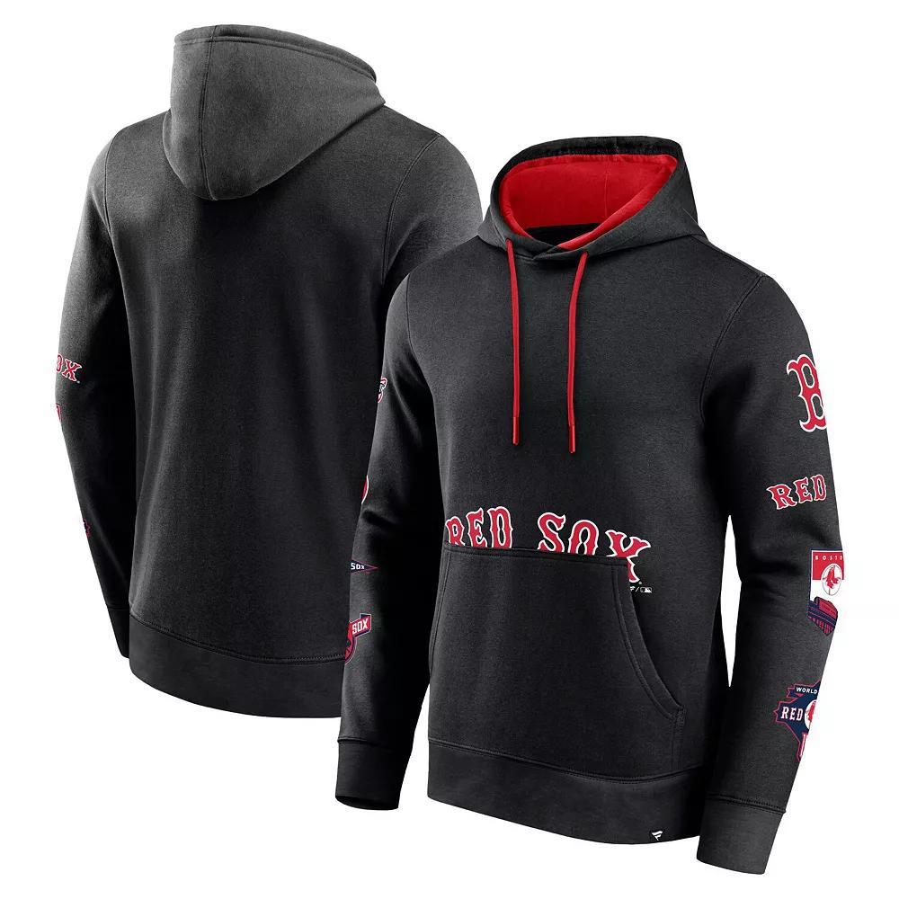 Men's Fanatics Branded Black Boston Red Sox Wild Winner Pullover Hoodie, Size: XL Product Image