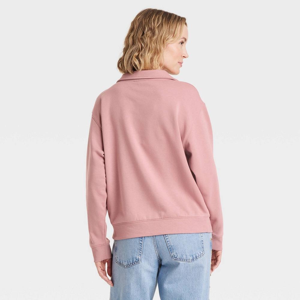 Womens Leisure Studio Pullover Sweatshirt - Universal Thread Mauve XL Product Image