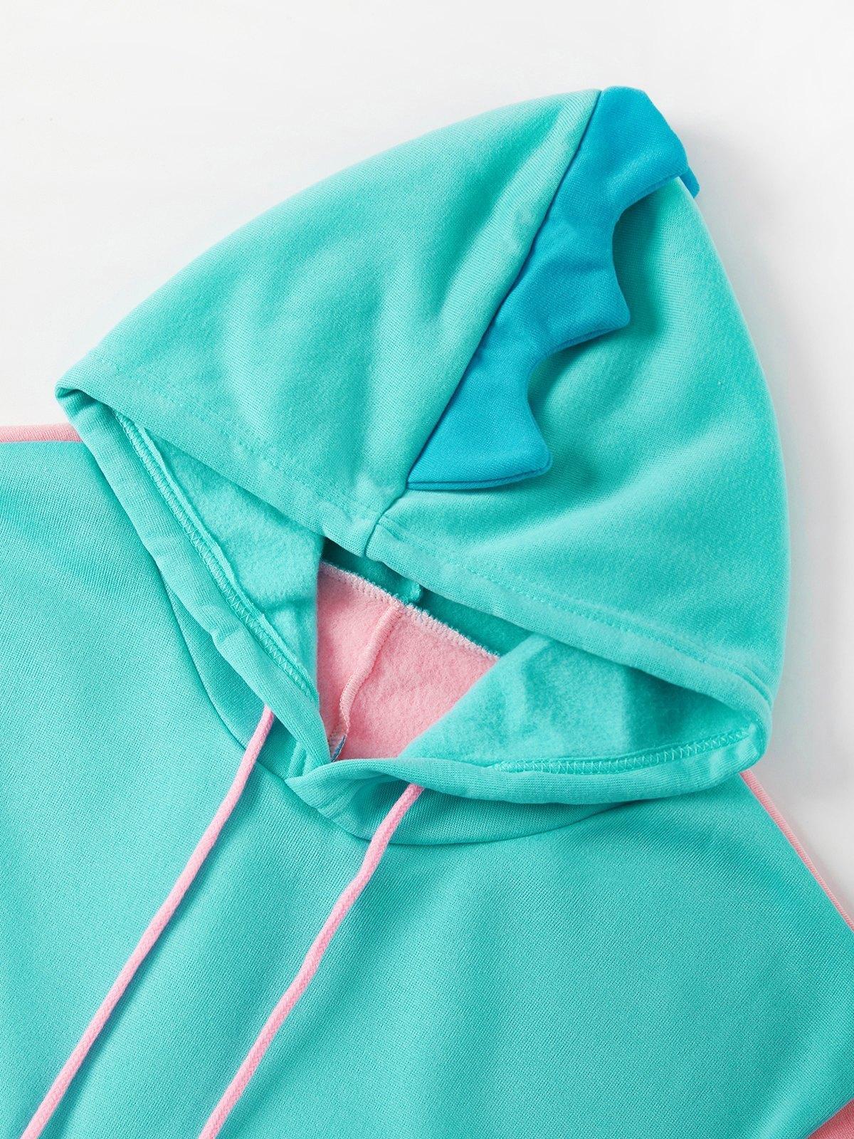 Dinosaur Decor Tracksuit Two-Piece Outfit Product Image