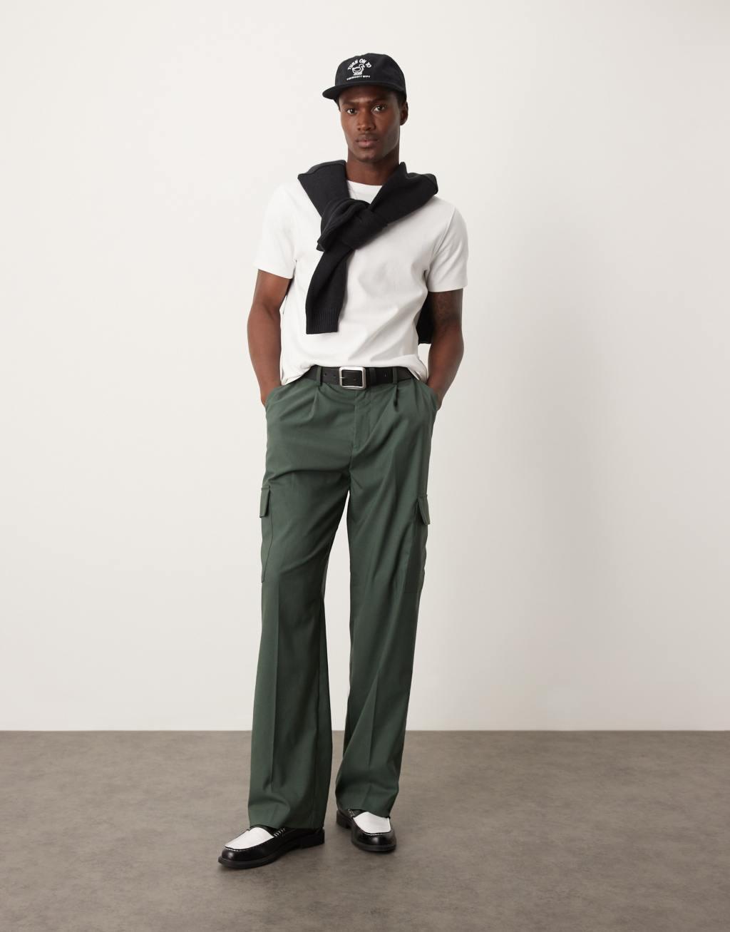 ASOS DESIGN premium interlock crew neck t-shirt 300gsm in white Product Image