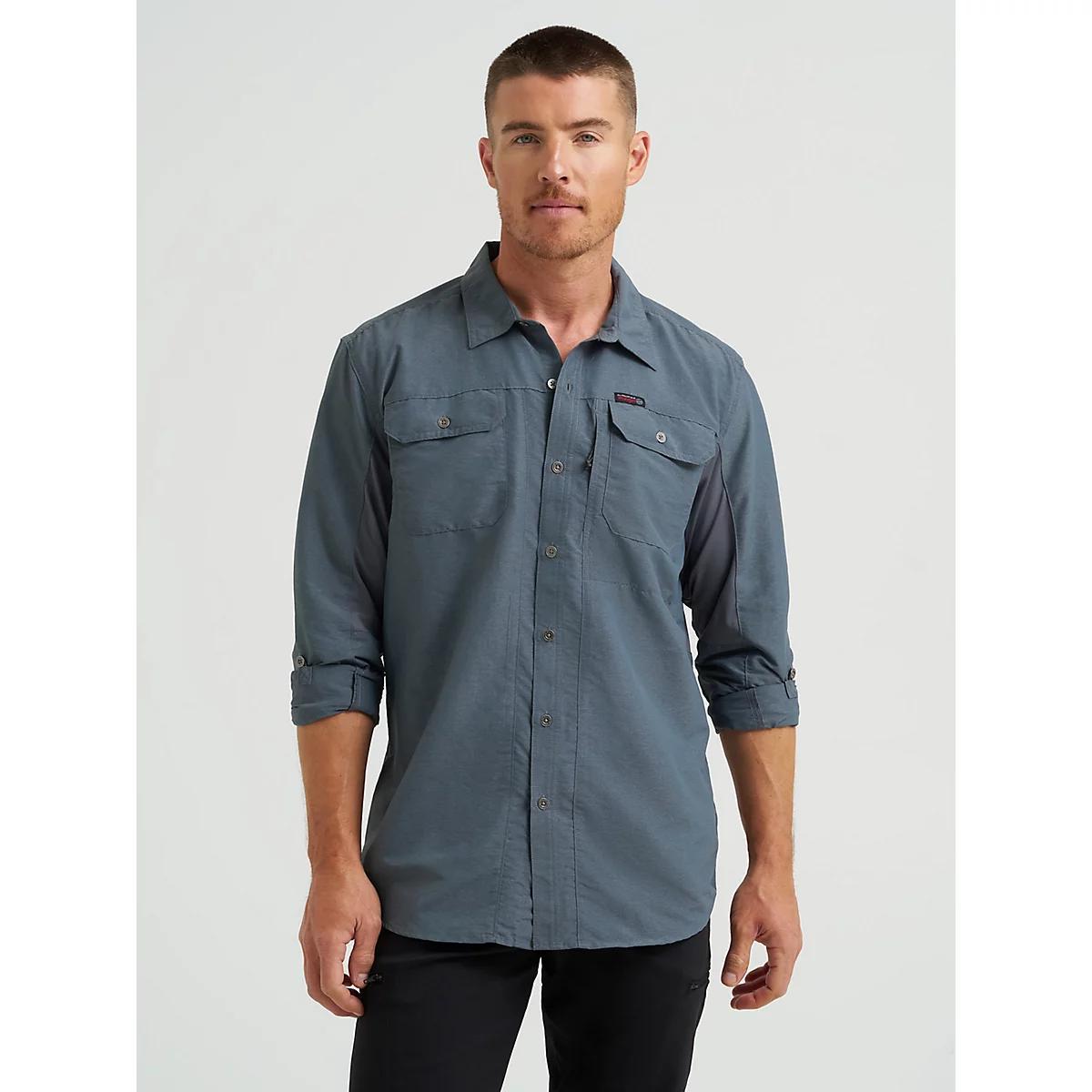 Wrangler ATG™ Men's Mix Material Shirt in Turbulence Product Image