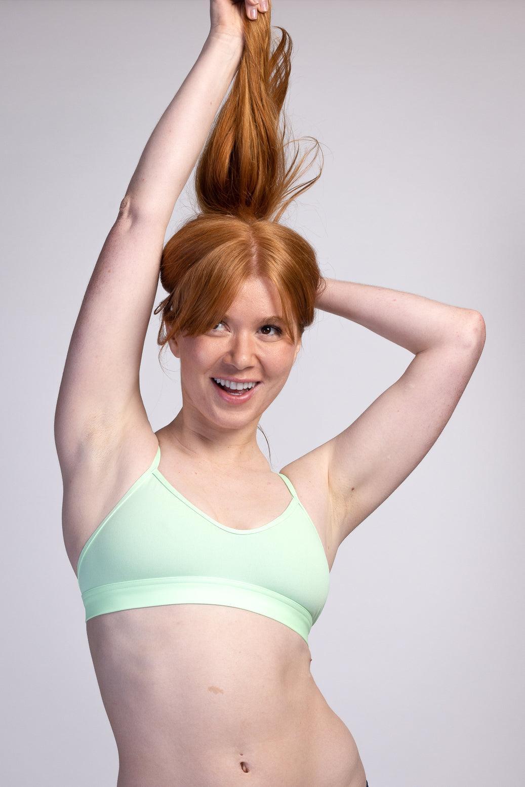 Mara Hybrid Bikini Top - Mint Female Product Image