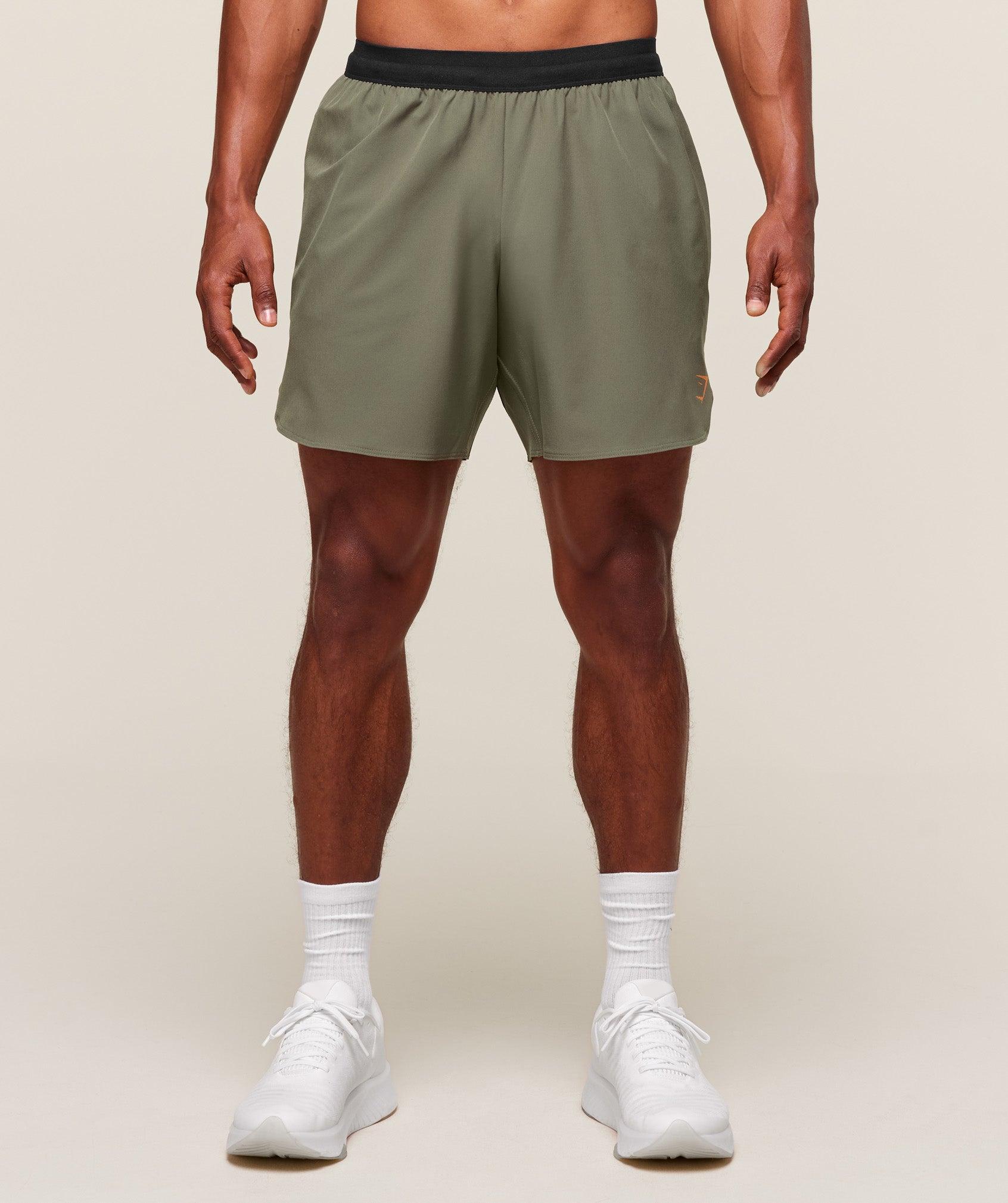 Gymshark Fit Repeat 6" Shorts - Base Green Male Product Image